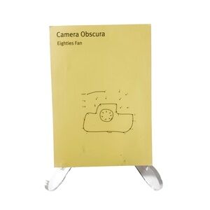 Camera Obscura Eighties Fan Promotional Postcard Connect The Dot Phone Yellow UK